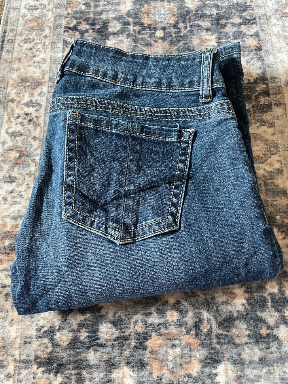 Stetson Women's Bootcut Jeans in Classic Blue Denim